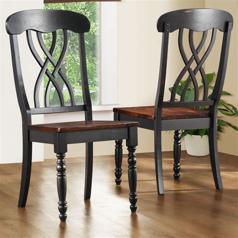3.8 out of 5 stars, based on 583 reviews 583 ratings current price $129.99 $ 129. Oxford Creek Simple Countryside Chairs in Black/Oak(Set of ...