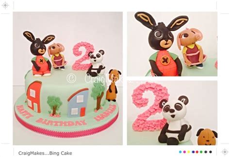Bing Inspired Cake Bing Cake Celebration Cakes Cake Decorating