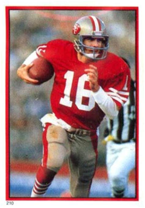 If you collect football cards and don't own a topps joe montana #216 i have but one suggestion!! 1985 Topps Stickers Joe Montana #210 Football Card Value Price Guide