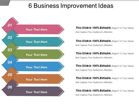 6 Business Improvement Ideas Powerpoint Presentation ...