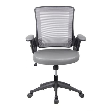 Mid Back Mesh Office Chair With Height Adjustable Arms Techni Mobili