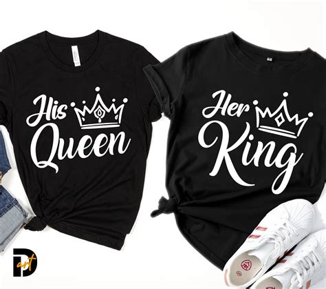 His Queen Her King Svg Queen Svg King Svg Womens Etsy Uk