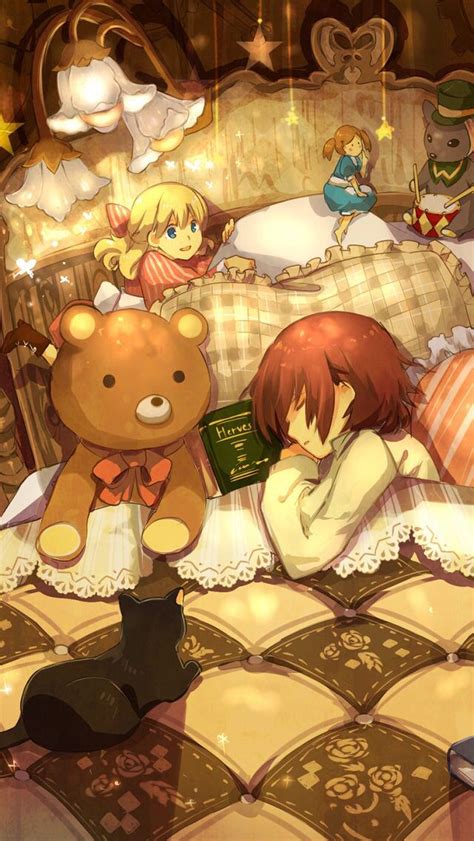 Bed Time Anime Anime Wallpaper Cartoon Wallpaper