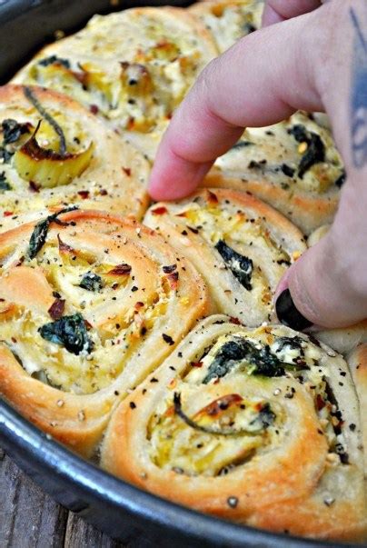 Vegan Savory Spinach And Artichoke Rolls All Recipes Everyday