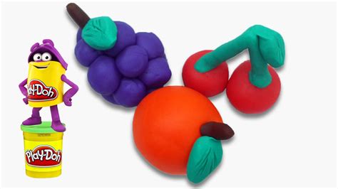 🍇how To Make Orange Cherry Grapes With Play Doh Fruits Play Doh 🍒