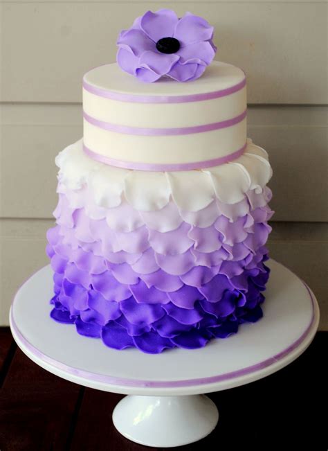 Purple Petal Cake Originally Posted By Meazleys On Cake