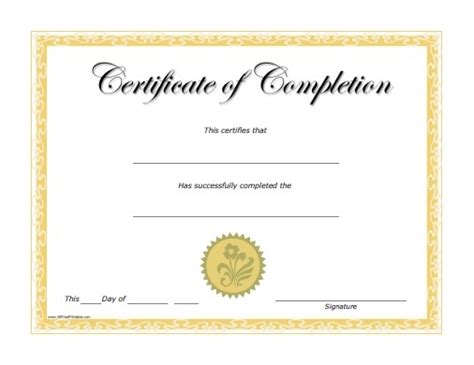 Click on the button below to open the free online certificate maker. Blank Certificates