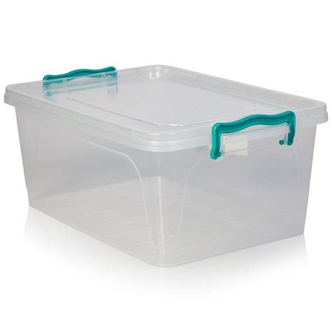 Buy Small Storage Boxes With Clip On Lid Hobbylife 13lt Clear