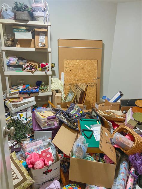 Cluttered Storage And Craft Room