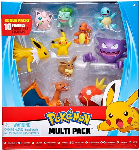 Wicked Cool Toys Pokemon Multi Pack Action Figure Set 10 Pieces