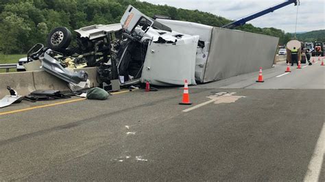 Officials Turnpike Reopens After Hours Long Closure Following Tractor