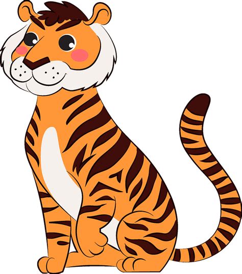 Tiger Clipart Student Safari Animals Clipart Tiger Free Transparent