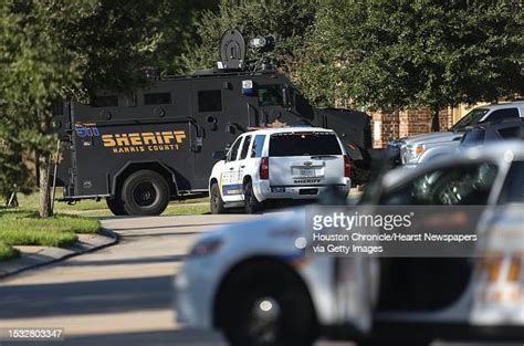 Harris County Sheriffs Office Swat Work At A Scene Where An Armed