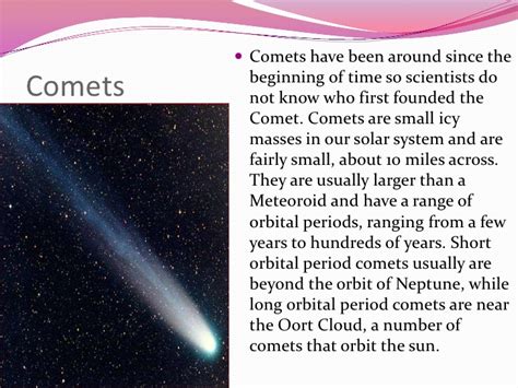 Comets Meteors And Asteroids