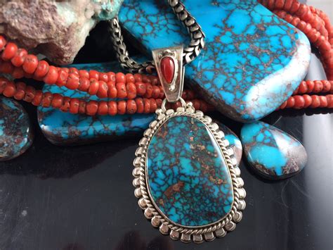 Silver And Turquoise Pendants Durango Silver Company