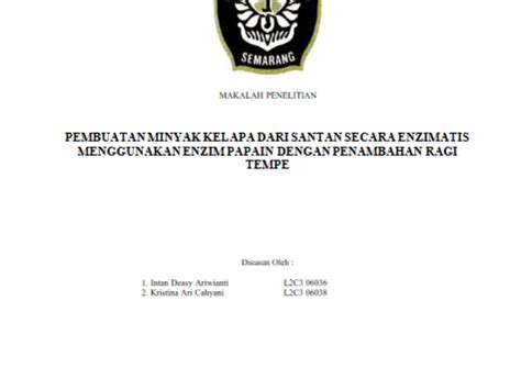 Contoh Karya Ilmiah Ipa Smp / 9 Contoh Karya Tulis Ilmiah Kti Yang