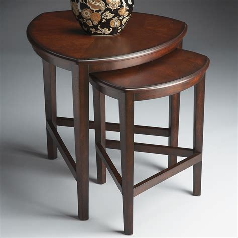 Butler Nesting Tables - Chocolate - End Tables at Hayneedle