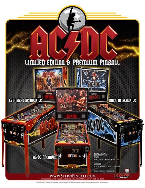 Acdc Premiumle Pinball Machine Stern 2012 Pinside Game Archive