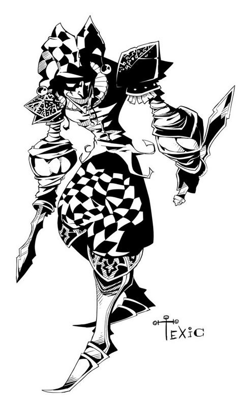 Shaco 20 By Texic Card Tattoo Joker Pics Dark Fantasy Art