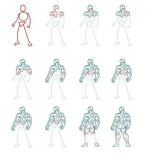 An Image Of How To Draw Human Body In Easy Steps Step By Step Drawing Instructions For Beginners