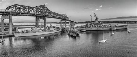 Battleship Cove In Black And White Photograph By Andrew Pacheco Pixels