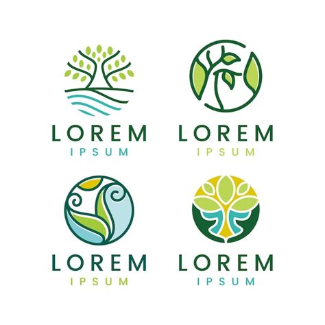 Premium Vector Abstract Nature Care Logo Templates