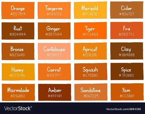 Orange Tone Color Shade Background With Code Vector Image Orange