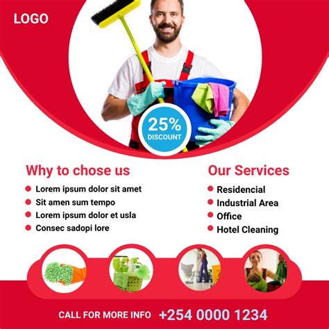 Cleaning Service Social Media Post Template Postermywall