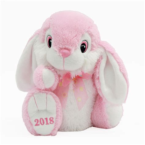 Easter Collectible Hoppy Hopster Bunny Plush Toy For 2018 T Pink