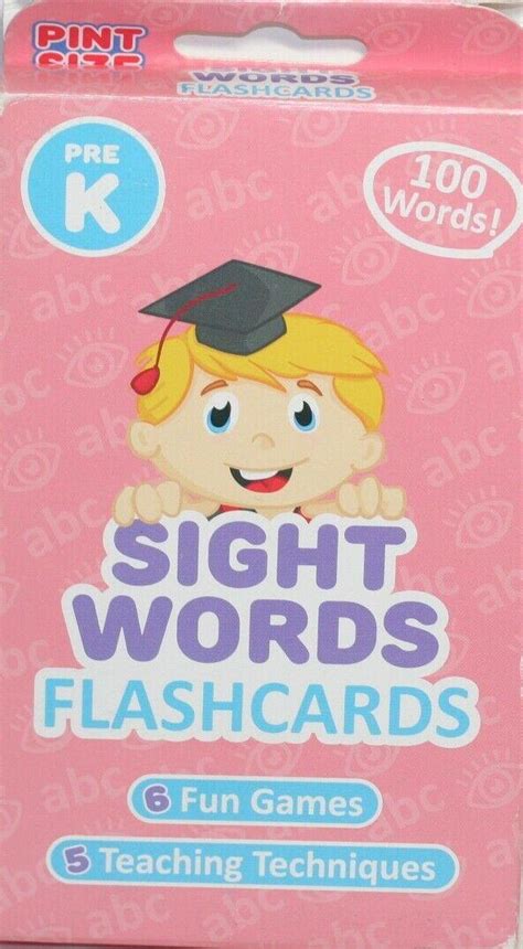 Sight Words Flashcardspre K Grade 3851774762
