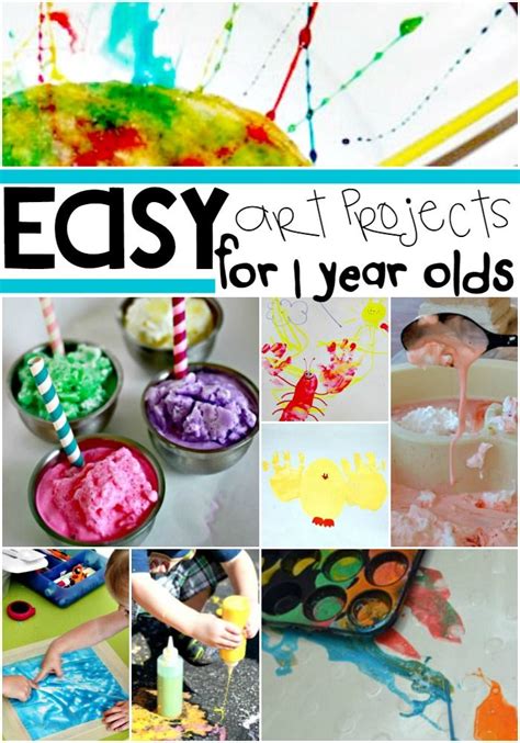 We tried painting on ice, and it seemed like a great painting and sensory activity for her, she was very curious. 16 Easy Art Projects For Your 1-Year Old | Craft ...