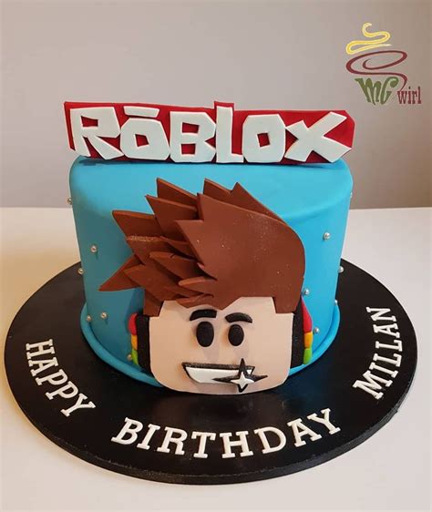 (roblox) how to get the birthday cake mask!! Roblox themed cake and cupcakes going out to Millan ...