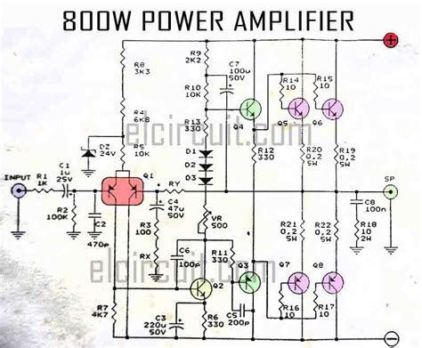 2000w Mosfet Audio Amplifier Circuit Diagram
