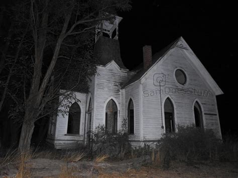 Abandoned Church In Central Oregon At Night Rabandoned