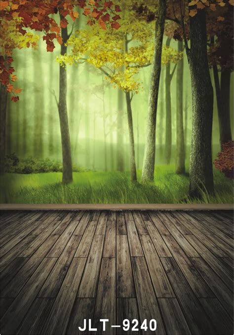 Forest Wallaper Backgrounds For Photo Studio Photography Wooden Floor