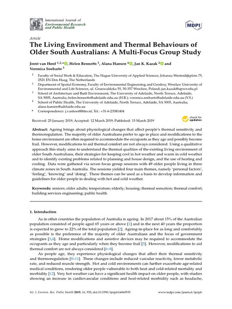 The Living Environment And Thermal Behaviours Of Pdf