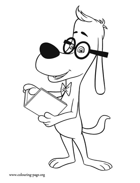 Mr Peabody And Sherman Mr Peabody A Genius Dog Coloring Page