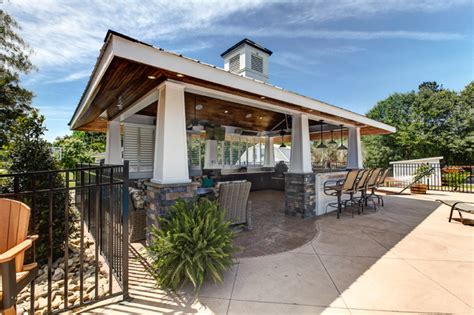 Outdoor Dream Kitchen Beach Style Patio Raleigh By Distinctive