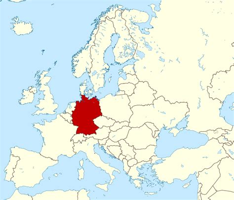 Mapa Grande Localización De Alemania Alemania Europa Mapas Del Mundo