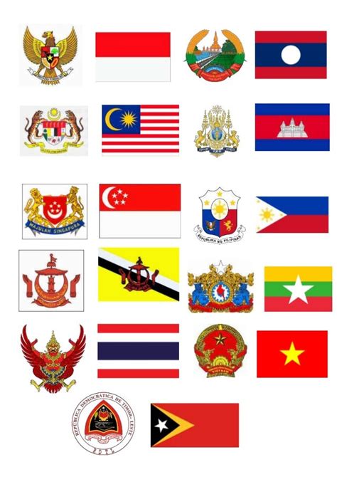 Gambar Bendera Dan Lambang Negara Asean Realtec Images And Photos Finder