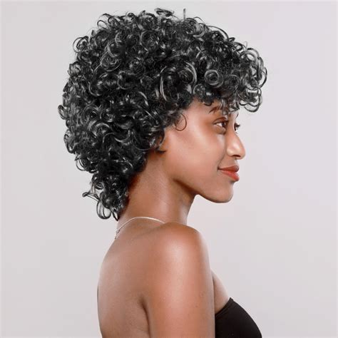 Short Afro Curly Wigs Pixie Cut Wig Synthetic For African American Black Women Ebay