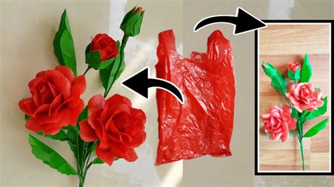 Cara Membuat Bunga Dari Kantong Plastik Kresek Mudah