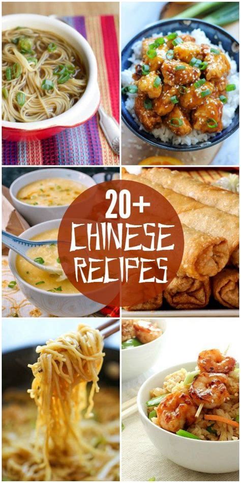 20 Chinese Food Recipes Homemade Chinese Food Asian Recipes Asian