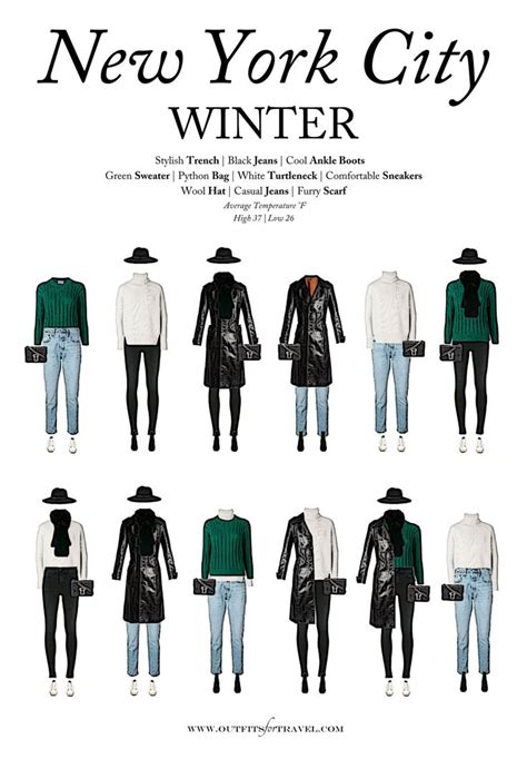 What To Pack For New York City In The Winter A Capsule Travel Wardrobe Nyc Winter Outfits