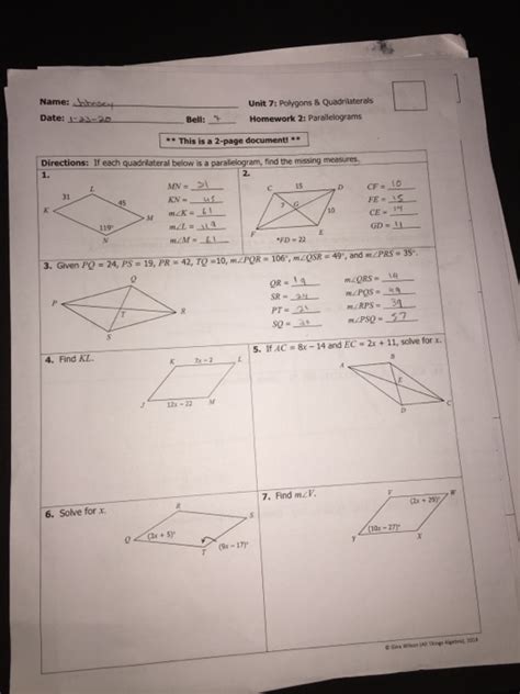 Students can practice the questions of quadrilateral worksheet before the answers for quadrilateral worksheet are given below to check the exact answers of the above questions. Unit 7 Polygons And Quadrilaterals Answers : Naming Polygons Activity Freebie Naming Polygons ...