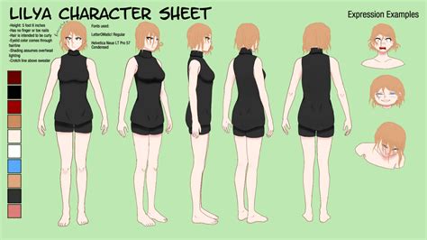 Lily Character Sheet By Karendraws99 On Deviantart