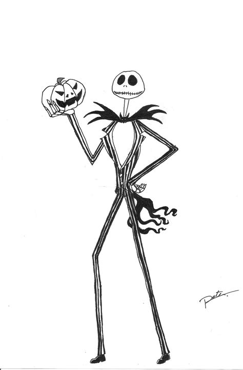 Jack Skellington Coloring Page At Getcolorings Com Free Printable