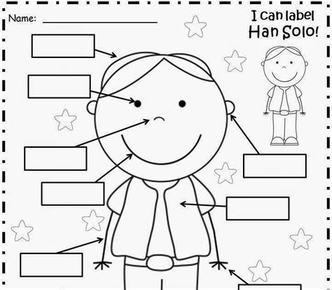 22 label the body parts worksheet kindergarten
