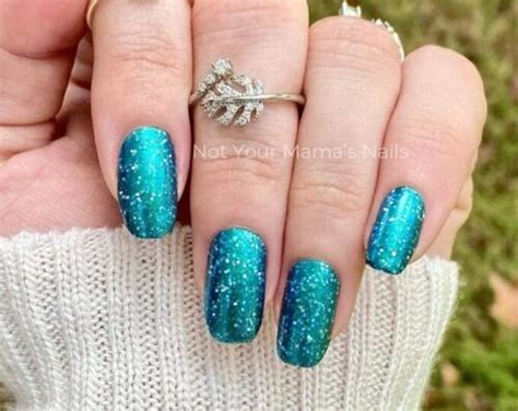 Color Street Nail Polish Strips Teal We Meet Again Fmg Glitter