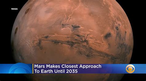 Mars Makes Closest Approach To Earth Until 2035 Youtube